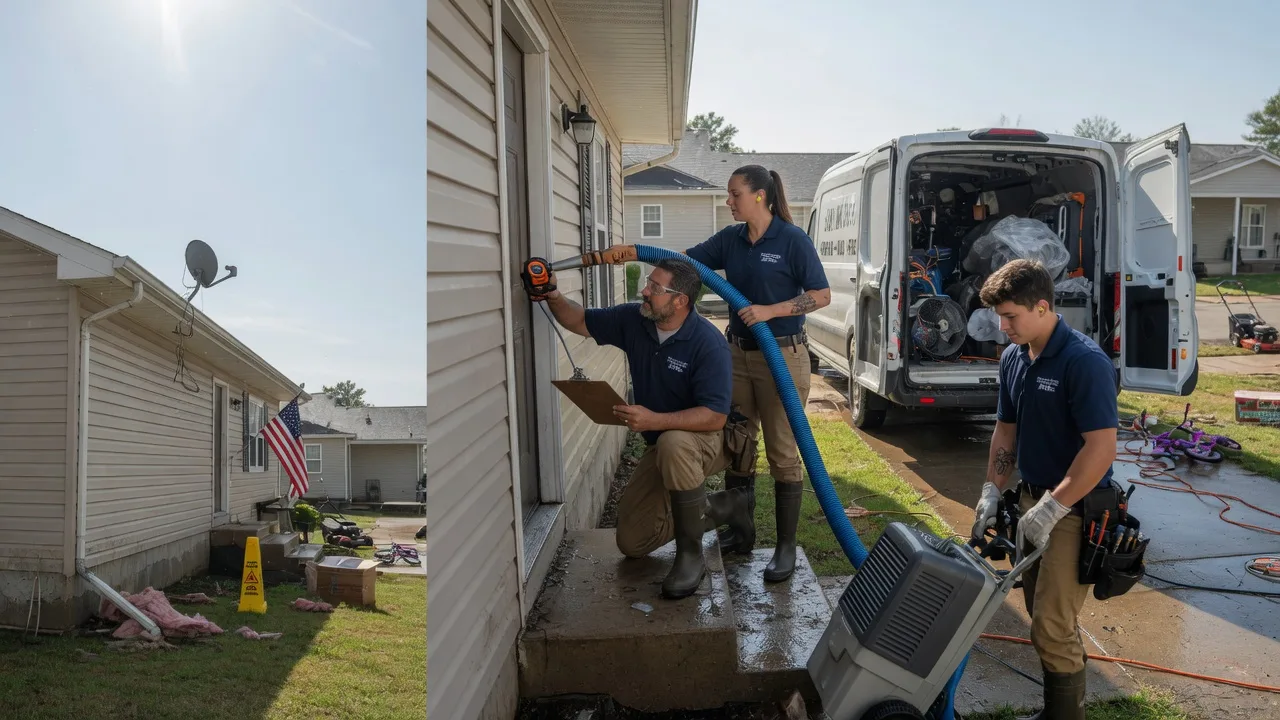 Ceiling Water Damage Restoration in Crown City, OH near me